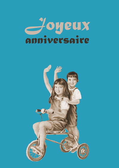 Carte A Vélo Pour Un Joyeux Anniversaire : Envoyer une 